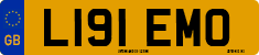 License plate of the United Kingdom, 1983 year system