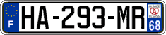 French license plate, SIV (ordinary)