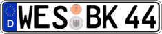 German license plate, Regular plates