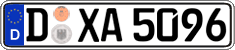 German license plate, Regular plates