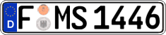 German license plate, Regular plates