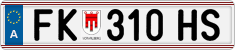 License plate of Austria, Regular plates