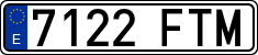 License plates of Spain, Ordinary (2000)