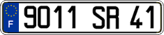 French license plate, FNI