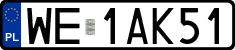 License plates of Poland, Regular car plates