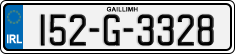 License plate of Ireland, Regular plates