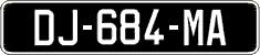 French license plate, SIV (oldtimers)