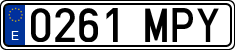 License plates of Spain, Ordinary (2000)