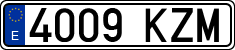 License plates of Spain, Ordinary (2000)