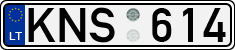 License plate of Lithuania, Cars