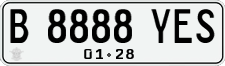 License plate of Indonesia, Regular plates