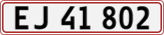 License plate of Denmark, Regular plates