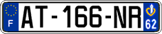 French license plate, SIV (ordinary)