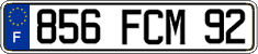 French license plate, FNI