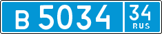 License plate Russia, Police cars