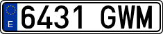 License plates of Spain, Ordinary (2000)