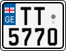 License plate of Georgia, Motorcycles (2014)