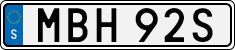 License plate of Sweden, Regular plates