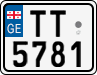 License plate of Georgia, Motorcycles (2014)