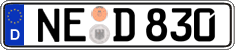 German license plate, Regular plates