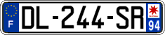 French license plate, SIV (ordinary)