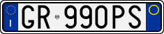 License plate of Italy, Cars (1994 year series)