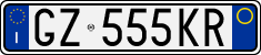 License plate of Italy, Cars (1994 year series)