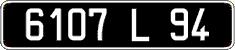 French license plate, FNI