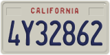 California, Commercial vehicles (1A23456)
