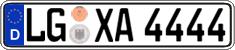 German license plate, Regular plates