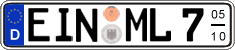 German license plate, Seasonal plates
