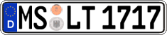 German license plate, Regular plates