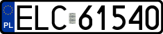 License plates of Poland, Regular car plates