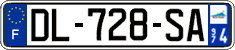 French license plate, SIV (ordinary)