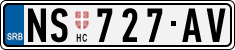 License plate of Serbia, Cars