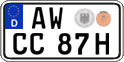 German license plate, Plates for oldtimers (type 
