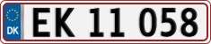 License plate of Denmark, Regular plates