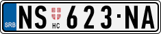 License plate of Serbia, Cars