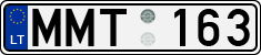 License plate of Lithuania, Cars