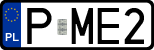 License plates of Poland, Regular car plates