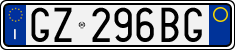 License plate of Italy, Cars (1994 year series)
