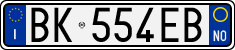License plate of Italy, Cars (1994 year series)