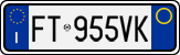License plate of Italy, Cars (1994 year series)