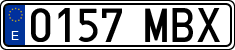 License plates of Spain, Ordinary (2000)