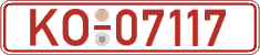 German license plate, Red license plates