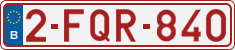 License plate of Belgium, Regular plates (2010)