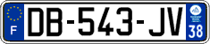 French license plate, SIV (ordinary)