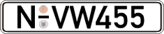 German license plate, Regular plates