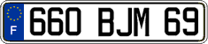 French license plate, FNI