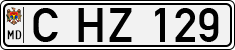 License plate of Moldova, Cars (1992)